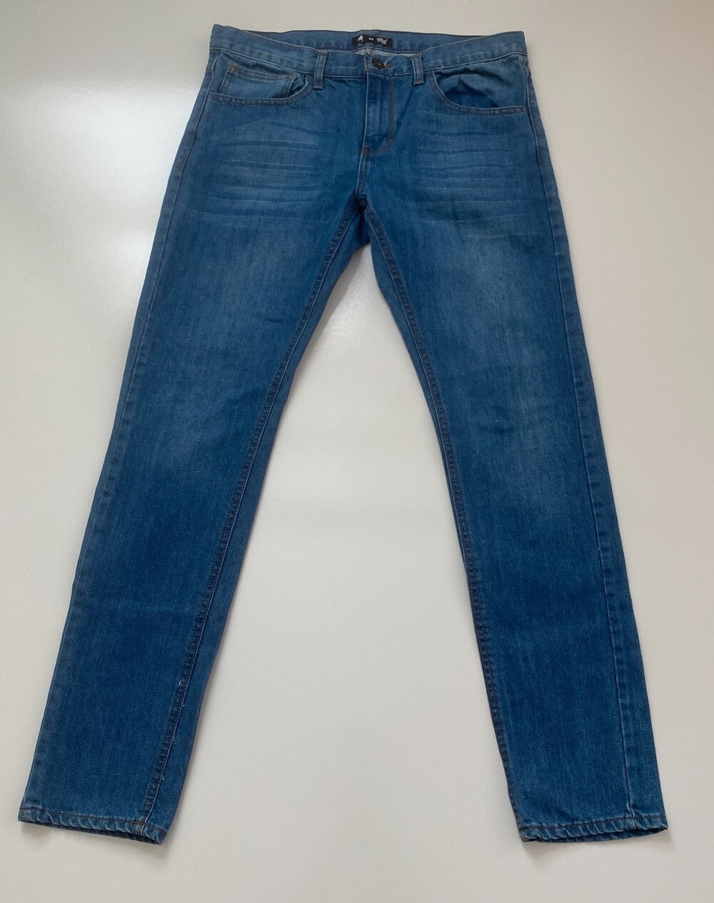 Cuidado Con El Perro Men's Jeans 33x32 Light wash Slim Straight Denim